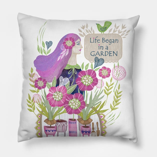 Garden Pillow by SparrowDesign