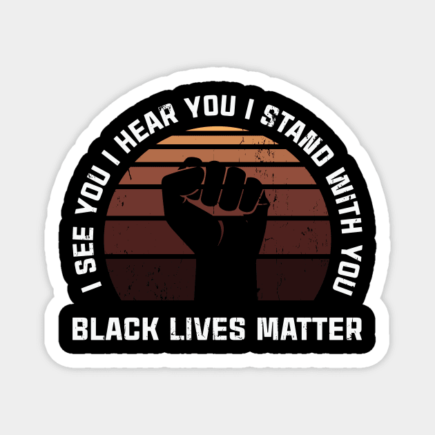 BLM Black Lives Mater Magnet by Polahcrea