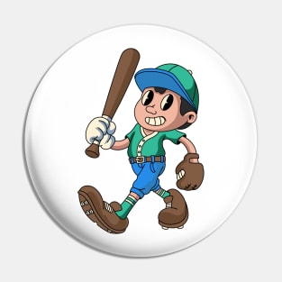 Cute Baseball Boy Pin