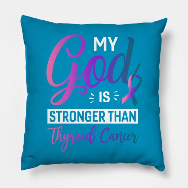 Thyroid Cancer Survivor Pillow by Kingdom Arts and Designs