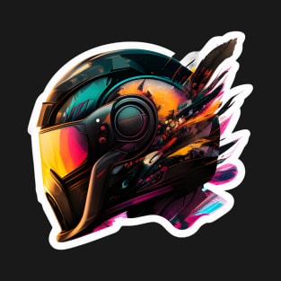 Cyberpunk Futuristic Helmet T-Shirt