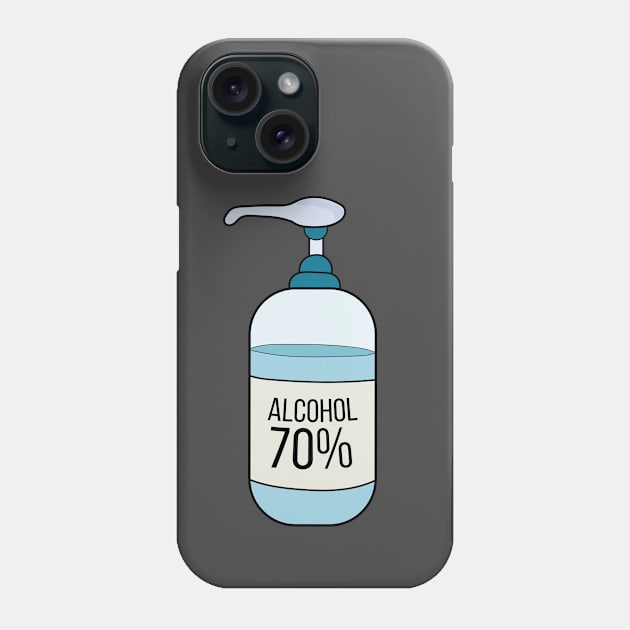 Hand Sanitizer Gel with 70% Alcohol Phone Case by DiegoCarvalho