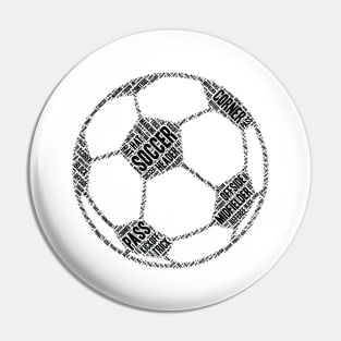 Soccer Ball Heart Boys Men Sports Gifts product Pin