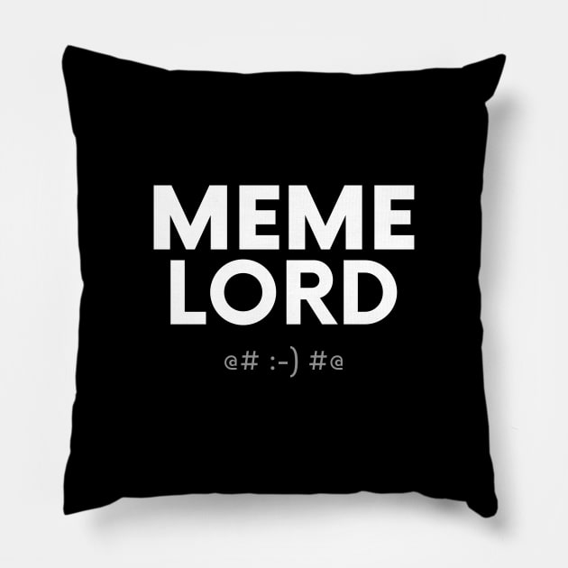 Meme Lord Pillow by webstylepress