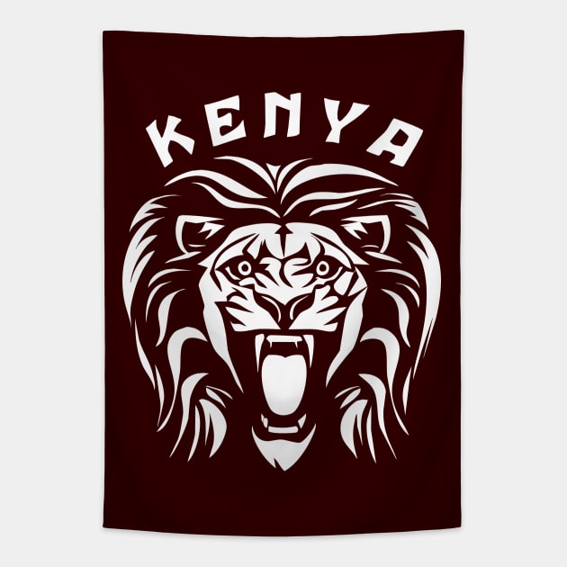 Lion Face | Kenya Tapestry by TMBTM