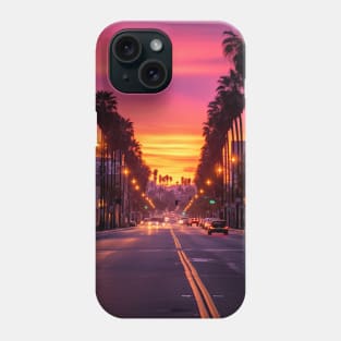 city in the evening hours Phone Case