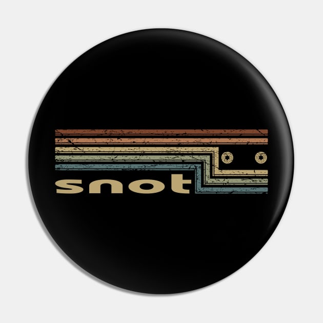 Snot Cassette Stripes Pin by casetifymask