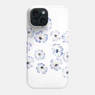 blue flowers Phone Case