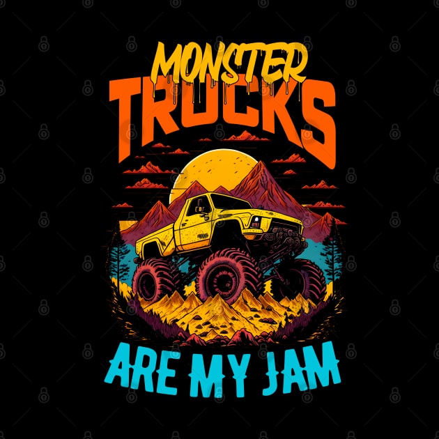 Monster Truck are my Jam Funny by T-shirt US