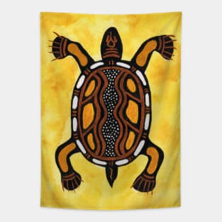 Turtle - Aboriginal Inspired Art Painting Tapestry