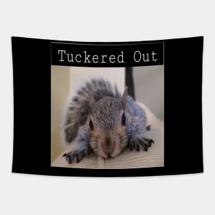 Tuckered Out Squirrel Tapestry