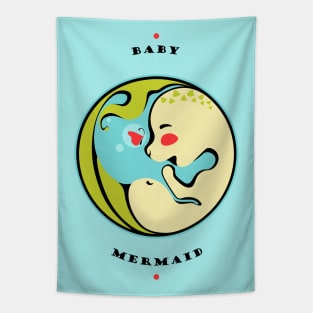 Baby Mermaid Tapestry