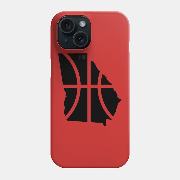 Georgia Basketball Phone Case by And1Designs