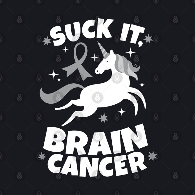 Suck It Brain Cancer Unicorn by jomadado