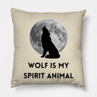 Wolf & Moon | My Spirit Animal Pillow