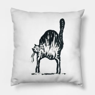 Feed Me Feline III/V (cut-out) Pillow