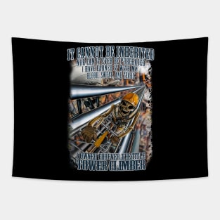 Tower Climber Pride Blood Sweat Tears Tapestry