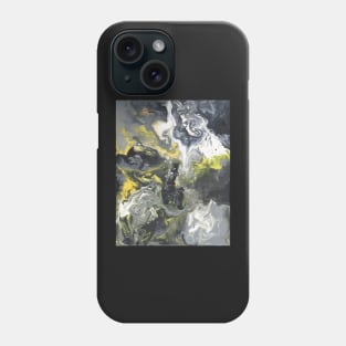 Benjamin Logan - Yellow, Black, White :: Patterns and Textures Phone Case