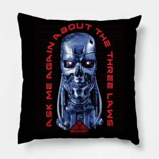 Skynet Three Laws Pillow