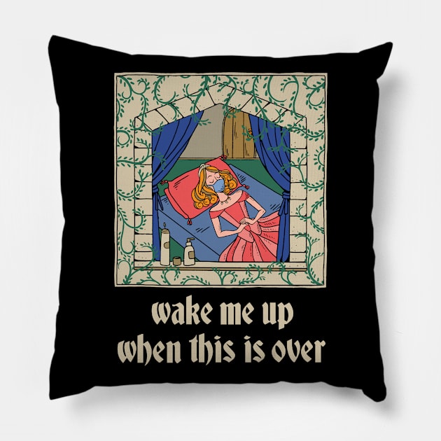 Sarcastic Sleeping Princess Pillow by Eclecterie