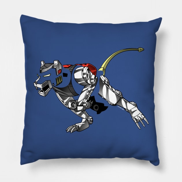 Asplenia Studios: Blue Lion Pillow by AspleniaStudios