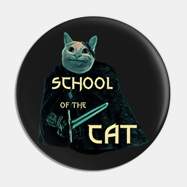 School of the Cat - Fantasy - Funny Pin by Fenay-Designs