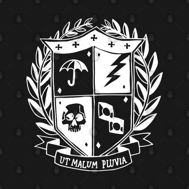 Umbrella Academy - School Crest [Inverted] [Front and Back Print] by Dopamine Creative