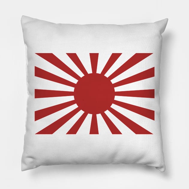 The Rising Sun Flag Pillow by bradythearchitect