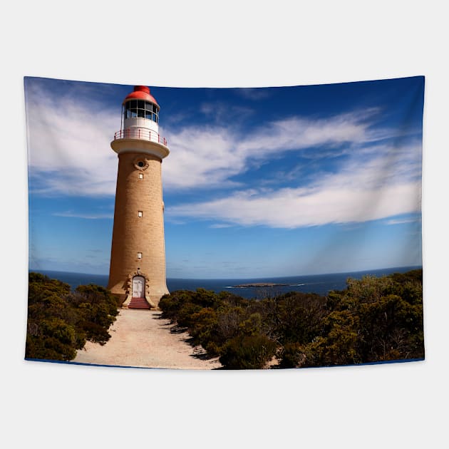 Cape du Couedic Lighthouse Tapestry by jwwallace