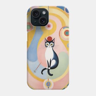 Hilma af Klint's Whimsical Felines Phone Case