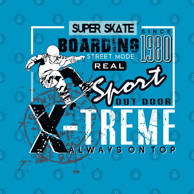 Super Skater Boy by RamsApparel08