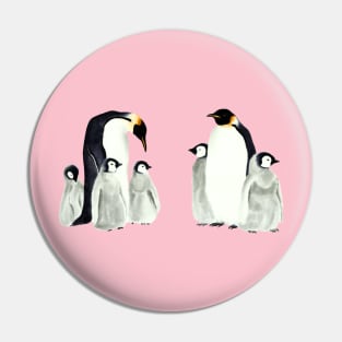 Emperor penguins Pin