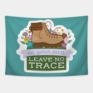 Leave No Trace Hiking Boot Tapestry