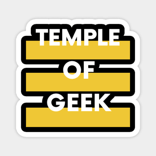 Temple Of Geek - Yellow Magnet