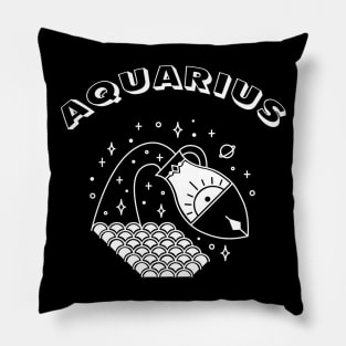 Aquarius Zodiac Sign Pillow