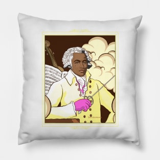 Portrait of Joseph Bologne vanilla ice cream Pillow