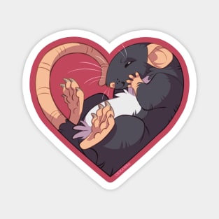 Heart Rat: Self Black Magnet