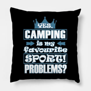 Camping Adventure Campfire Tent Women Pillow