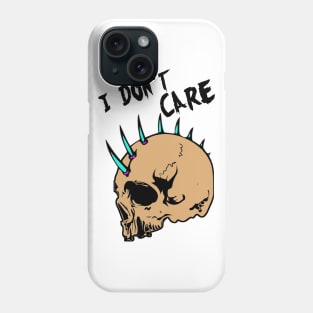 Mohawk Skull Tshirt Phone Case