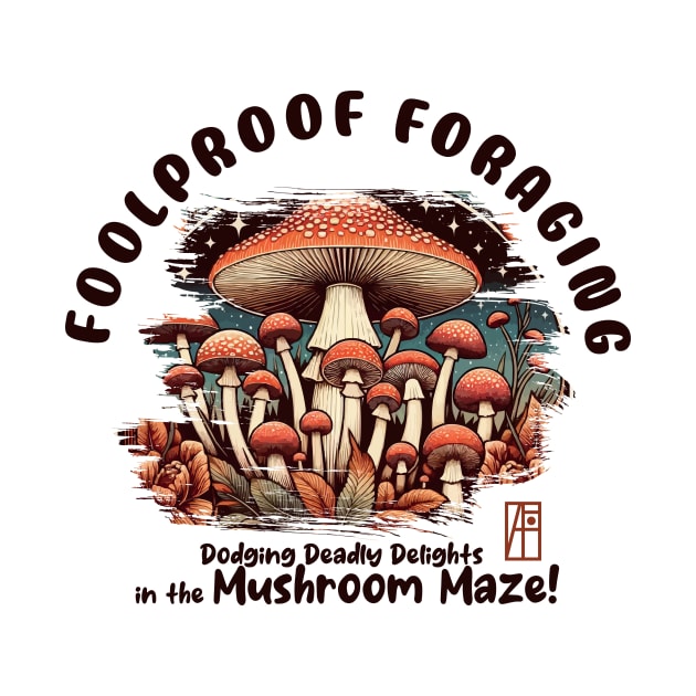 MUSHROOMS - Foolproof Foraging: Dodging Deadly Delights in the Mushroom Maze! - Toadstool - Mushroom Hunter by ArtProjectShop