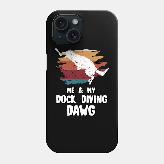 LABRADOR DOCK DIVING Phone Case by Tee Trends