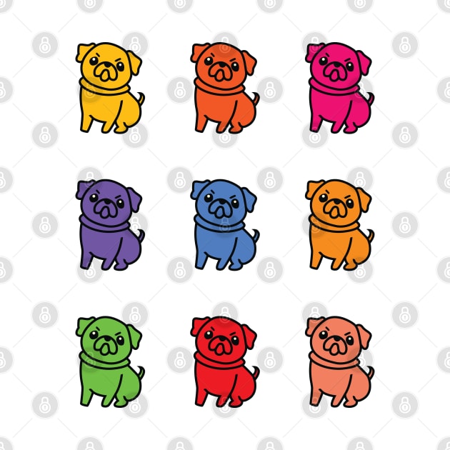 Rainbow bulldog by Kawaii Bomb