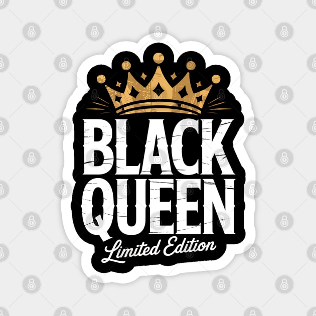 Black Queen Black Woman Magnet by UrbanLifeApparel