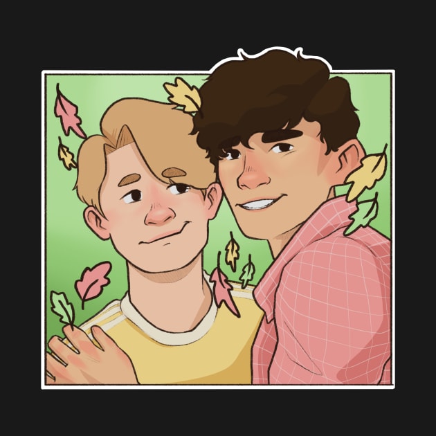 Nick and Charlie - heartstopper drawing by daddymactinus