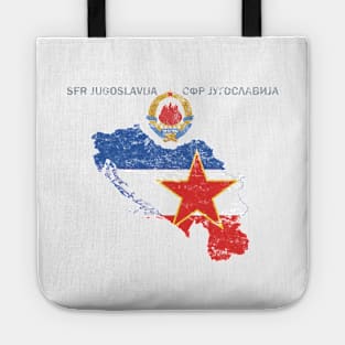 Vintage Distressed Yugoslavia Emblem Tote