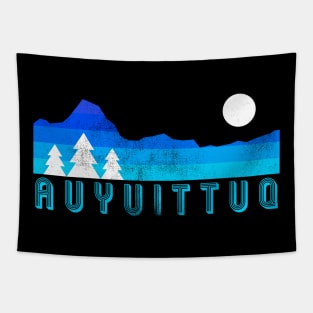 Auyuittuq national park retro vintage Tapestry