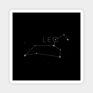 Zodiac sign constellation - leo Magnet