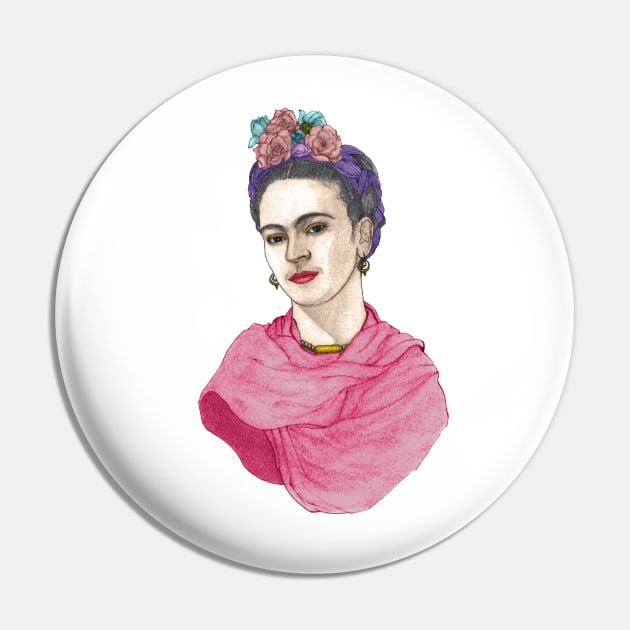 Frida Kahlo Pin by Barruf