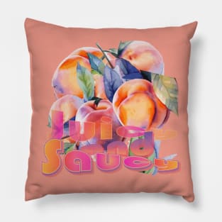 Juicy And Saucy peaches Pillow