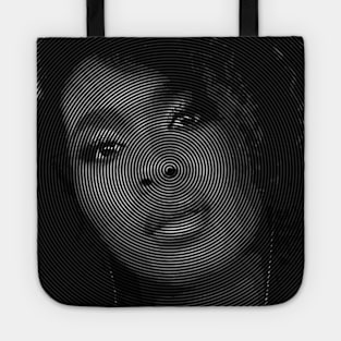 Black Woman In Spiral Lines Tote